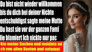 Meine Mutter schrie Komm nicht zurück ohne Entschuldigung ich nickte nur still