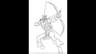 How to Draw Hawkeye