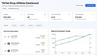 I Built a TikTok Shop Affiliate Dashboard (No-Code)