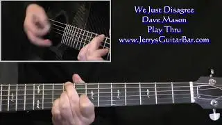 Dave Mason We Just Disagree | Guitar Play Thru