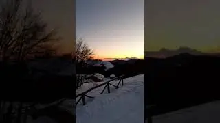 CASA DEL ROMANO (GE), PARCO DELL' ANTOLA A QUOTA 1400 METRI... SPETTACOLARE TRAMONTO DEL 24/01/2021