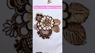 Simple Flower Mehandi Design For Beginners ✨