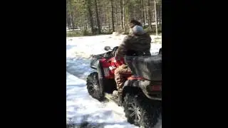 покатушки на квадроцикле! CF MOTO X8 турбо