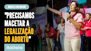 MICHELLE BOLSONARO FALA EM 'MACETAR A LEGALIZAÇÃO DO ABORTO' DURANTE EVENTO NA BAHIA