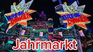 4K JAHRMARKT 2025 (Nacht) Kieler Woche 2025 Jahrmarkt Vlog Kieler Jahrmarkt #kiwo #kielerwoche2025