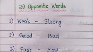 20 opposite words || Opposite words for kids || Keep Learning 247