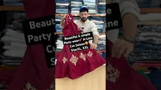 Beautiful & simple Party wear💕 A-Line Cut Salwar😍Size:XL, XXL#fashionvlog #onlineshopping