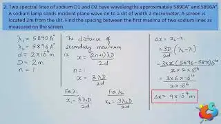 11 - Class 12 - Physics - Wave Optics -  Problems on diffraction Part 1