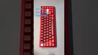 Zen 65 + Hmx tt red + Abs doubleshot #mechanicalkeyboard #switch
