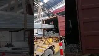Pre-galvanized square pipe is packed and shipped
