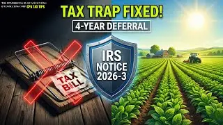 How to Defer Farmland Sale Taxes for 4 Years Without IRS Penalties (IRS Notice 2026-3 Relief)