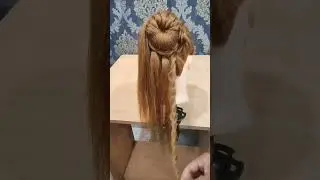 modern Bun hairstyle #short #shortsfeed #shortvideo #youtubeshorts #viralvideo #modernhairstyle