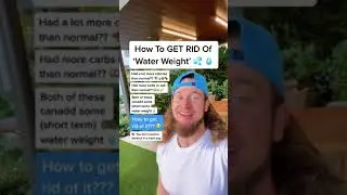 How To Get RID of Water Weight!
