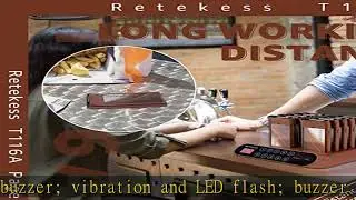 Retekess T116A Restaurant Pager,Social Distancing Buzzer,Low Battery Indicator,Touch Keypad,Stop Be