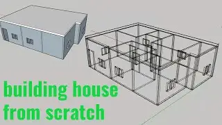 3D Sketch house, building house from scratch