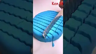 Satisfying Slicing Circle Kinetic Sand asmr #Shorts