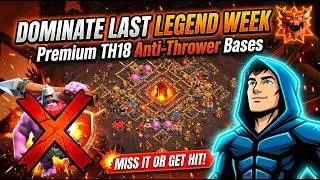 10 BEST TH18 ANTI THROWER LEGEND BASES 2026 | OP TH18 ANTI 2 STAR DEFENCE & WAR BASE LINK