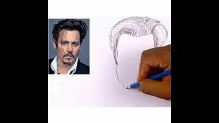 How To Draw Realistic face Johnny Depp #drawing #JohnnyDepp #sayeddrawingacademy #art