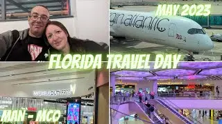 Florida Orlando Travel Day. MAN to MCO Rosen Inn International Drive. Lost Backpack in the Uber !
