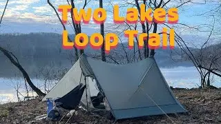 Two lakes loop trail. Overnight backpacking trip in the Hoosier National Forest