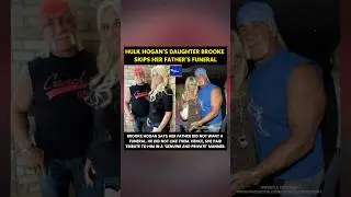 Hulk Hogan&rsquo;s daughter reveals why she did not attend his funeral today #hulkhogan #wwe