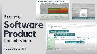 Software Product Launch Video Example - Foodchain ID Suplement Compliance