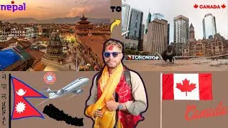 Nepal To Canada Vlog 🍁|| [First time travelling] || #canada #nepal #travel #funny #Nirsreaction