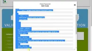Password field validation using javascript