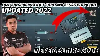 FAZE BULSHARK LAYOUT CODE AND SENSITIVITY CODE | รหัสเค้าโครง FAZE BULSHARK และรหัสความไว |SENSI2022