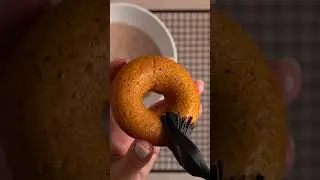 No frying with hot oil needed! Baked pumpkin donuts with cinnamon sugar 🎃