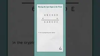 Can You Find the Value of Each Letter in the Cryptogram/Cryptarithmetic - Number Theory Puzzle