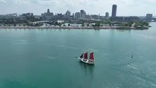 Spirit of Buffalo Aerial View - Drone Video Short