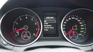 Как поменять язык на бортовом компьютере в автомобиле VW GOLF 6