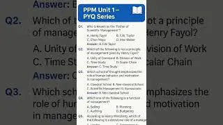 PPM Unit 1 &ndash; PYQ SeriesPPM Unit 1 &ndash; Top 5 PYQs 🔥 | UGC-NET | HRM | Code 55