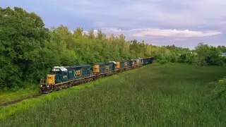 Assorted Trains on CSX's Worcester Subdivision Summer 2024