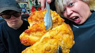 超巨大な唐揚げを作りました