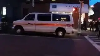 FDNY Fire Family Transport Foundation Van Parked In Chinatown, New York