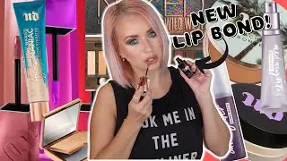 FULL FACE of NEW and Well Loved URBAN DECAY Cosmetics! NEW VICE LIP BOND SWATCHES Too!!