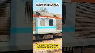 The most premium train | CR RAJDHANI EXPRESS | #train #shorts #indianrailways #railwaycontent