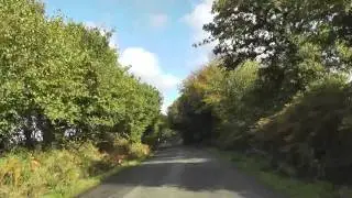Driving On The D20 Between La Croix Saint-Pierre & Quilliac, Brittany, France 28th October 2011