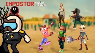 Subway Surfer, CrashOnTheRun, Metroland Run, Temple Run & BRIM~SQUID GAME IMPOSTOR_ FUNNY VIDEO