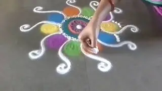 New fancy rangoli design
