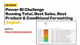Конкурс Power BI | Накопительная сумма, Лучшие продажи, Лучший продукт и Условное форматирование ...