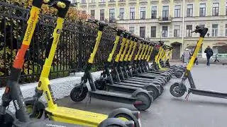 Walking in St Petersburg Russia with City Sounds / autumn 2022 / 4K