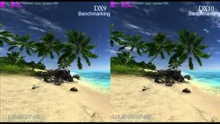 Unigine Tropics Demo v1.3 DX9 vs DX10