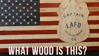 Making A US Flag with LAFD Badge Engraving