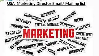 USA Marketing Director Email Mailing list