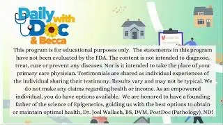 1.6.26 Revisit: Dr. Wallach&rsquo;s Wonderful Wellness Solutions for Brain and Spinal Issues. DWD 10/17/24