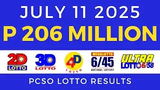 Lotto Result Today 9pm July 11 2025 PCSO