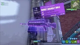 FORTNITE NEW LEGENDARY BURST ASSAULT RIFLE GAMEPLAY!